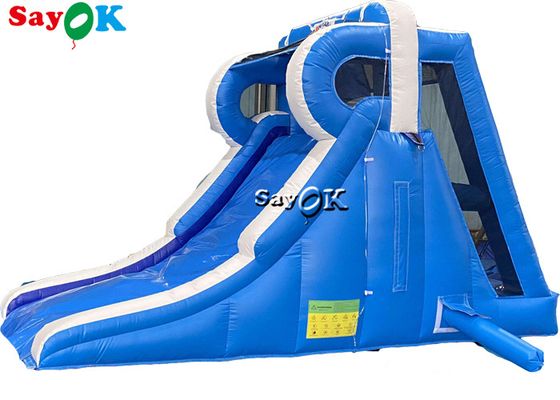 Slide inflável pequeno Slide úmido e seco Slide anti-ruptura Impressão de logotipo Slides de água infláveis ao ar livre
