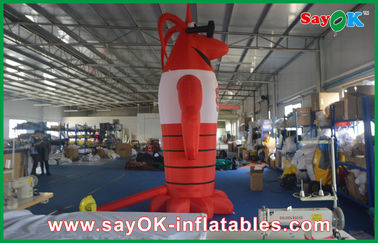 figura modelo de Langouste dos produtos infláveis feitos sob encomenda vermelhos da roupa de 4m Oxford para a propaganda