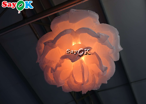 decoração de iluminação 3ft inflável de 1m que pendura a decoração de Rose Flower For Stage Showing