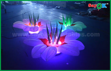 Corrente de flor inflável da decoração da iluminação da fase maravilhosa do casamento