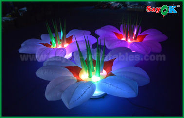 Corrente de flor inflável da decoração da iluminação da fase maravilhosa do casamento