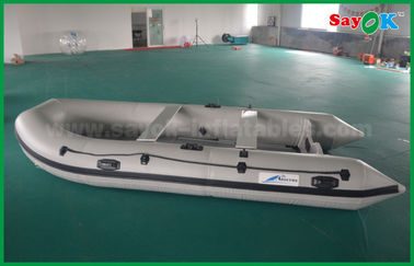 barco de pesca inflável do zodíaco do reforço da tela do Pvc de 2m mini com motor elétrico