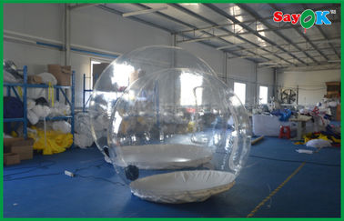 Barraca de acampamento inflável material do Pvc da barraca inflável transparente inflável do ar da resistência do vento forte da barraca