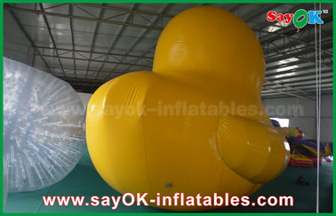 Pato amarelo inflável do modelo inflável feito sob encomenda adorável dos produtos do material 5m do Pvc
