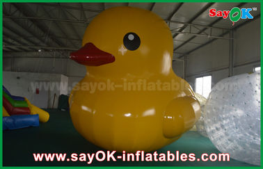 Pato amarelo inflável do modelo inflável feito sob encomenda adorável dos produtos do material 5m do Pvc