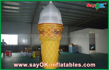 gelado inflável personalizado da altura de 3m cópia completa para anunciar