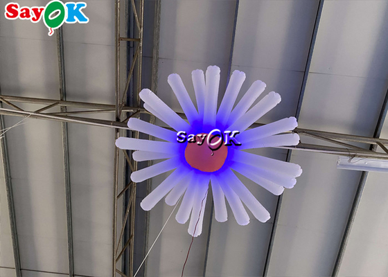 A flor de suspensão inflável gigante com diodo emissor de luz ilumina a multi decoração do casamento da cor