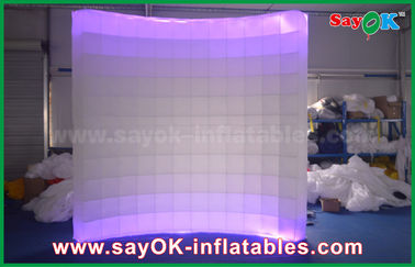 Contexto de iluminação inflável da parede da cabine dobrável alugado inflável da foto da cabine da foto no casamento