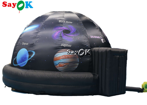 barraca inflável da abóbada da projeção do preto do planetário do diâmetro de 5m para a exposição da ciência