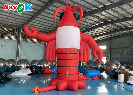 Modelo inflável With da lagosta gigante animal vermelha 2 anos de garantia