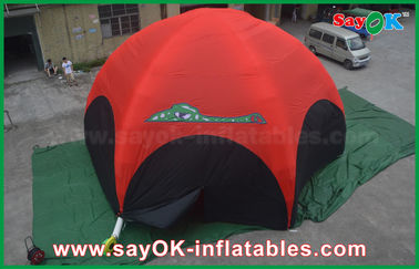 A barraca inflável de acampamento da aranha da cópia exterior do diâmetro 10m da barraca do ar com as quatro paredes laterais imprime disponível