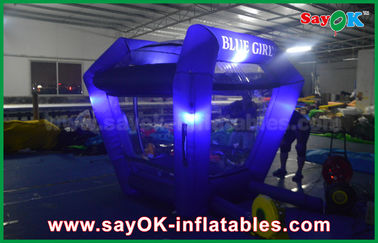 Jogos infláveis personalizados Iluminação Protable inflável Cash Cube Money Booth Game para promoção