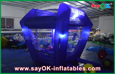 Jogos infláveis personalizados Iluminação Protable inflável Cash Cube Money Booth Game para promoção
