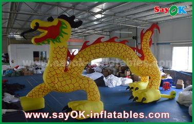 Arcada inflável do arco de Logo Printing Dragon Shaped Inflatable do arco de Dia das Bruxas arco inflável do costume de 7 * de 4m