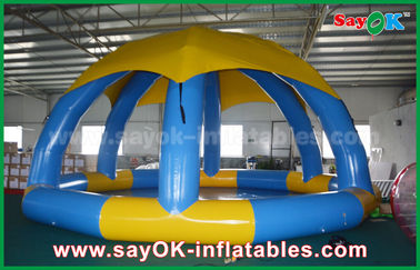 Dos jogos infláveis dos esportes do verão do diâmetro 5m do PVC piscina inflável com tampa do telhado