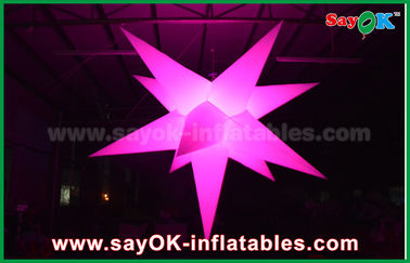 Estrela inflável gigante da decoração colorida portátil com cor 16 diferente