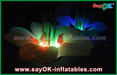 Flores musicais de iluminação infláveis do contexto da decoração do festival de Inflable da flor da decoração da fase do casamento