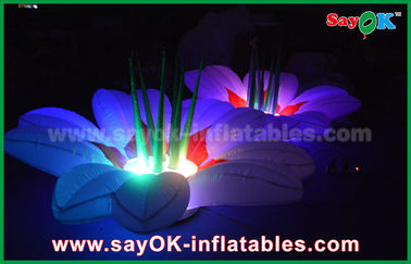 Flores musicais de iluminação infláveis do contexto da decoração do festival de Inflable da flor da decoração da fase do casamento