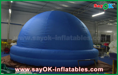 Barraca inflável azul da abóbada do planetário de Digitas da cópia do logotipo para a escola 4m - 15m