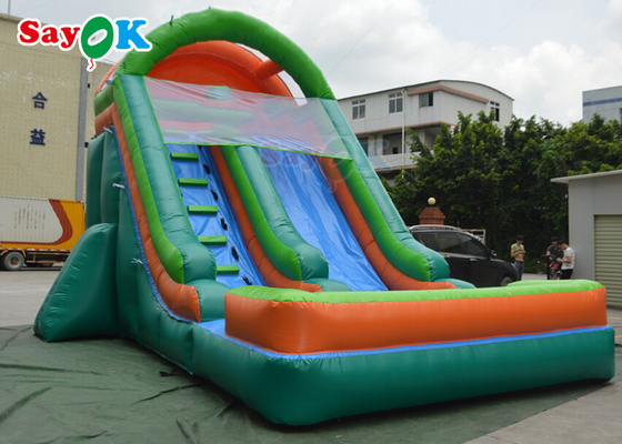 Slides de água infláveis ao ar livre Slides infláveis comerciais anti-ruptura para crianças