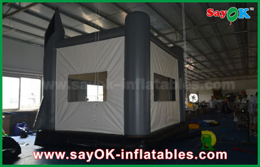 castelo Bouncy de salto inflável cinzento do lúpulo feliz popular do castelo do PVC 4x3m de 0.6mm