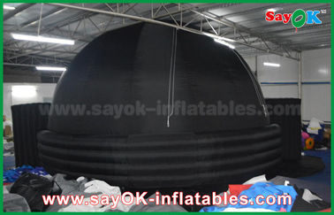 Barraca móvel inflável da projeção da abóbada do planetário de 2 portas para a educação do filme