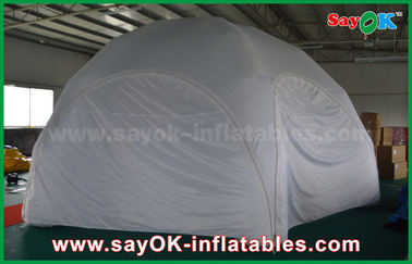 A barraca inflável impermeável branca do ar da barraca inflável da jarda personalizou a barraca inflável da abóbada do PVC para o evento