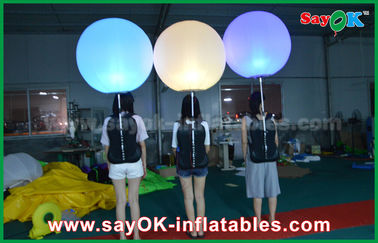 balão inflável da decoração da iluminação do diâmetro de 1m com a cor que muda a luz do diodo emissor de luz