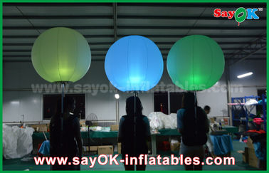 balão inflável da decoração da iluminação do diâmetro de 1m com a cor que muda a luz do diodo emissor de luz