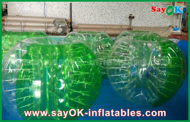 Bola de futebol humana do futebol da bolha dos jogos infláveis materiais infláveis dos esportes do verde TPU do jogo do esporte
