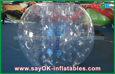 Bola de futebol humana inflável adulta de Zorb da bolha do PVC dos jogos infláveis exteriores 0.8mm para jogos dos esportes