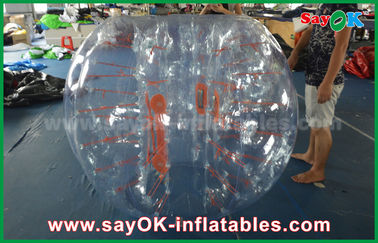 Adulto inflável do jogo de Wrecking Ball 1.5m DIA Inflatable Zorb Ball, futebol humano transparente TPU/PVC da bolha