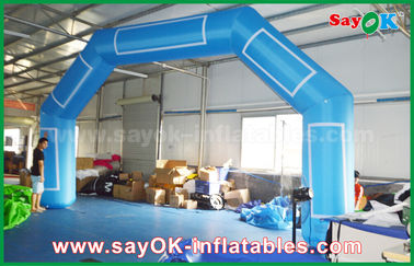 O arco inflável do arco-íris personalizou o meta inflável do evento inflável azul da cópia de Velcro do arco