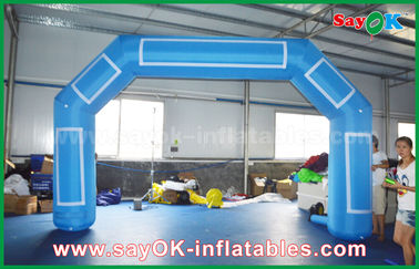 O arco inflável do arco-íris personalizou o meta inflável do evento inflável azul da cópia de Velcro do arco