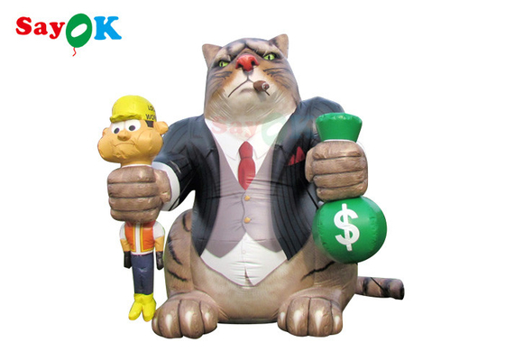 Outdoor 25ft Gigante Publicidade gato inflável Blow Up Modelo Decoração personagens de desenho animado para festas de aniversário