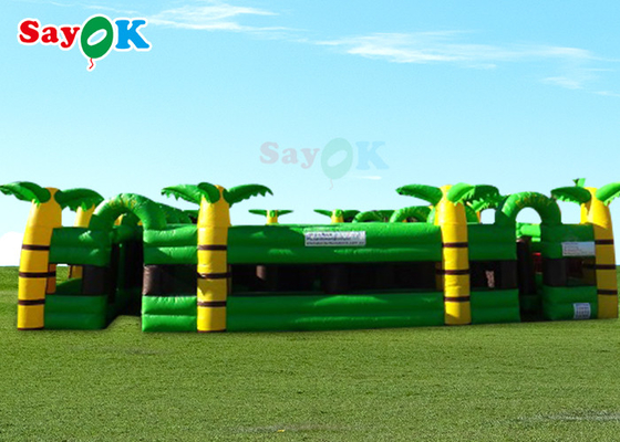 Jogos de partido infláveis engraçados grandes de Maze For Adults Kids Inflatable da palmeira dos jogos dos esportes