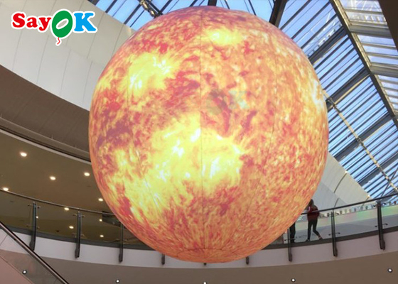 Terra inflável dos planetas da decoração nove do evento com o balão do planeta da luz do diodo emissor de luz