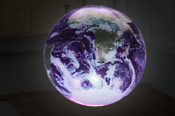 Terra inflável dos planetas da decoração nove do evento com o balão do planeta da luz do diodo emissor de luz