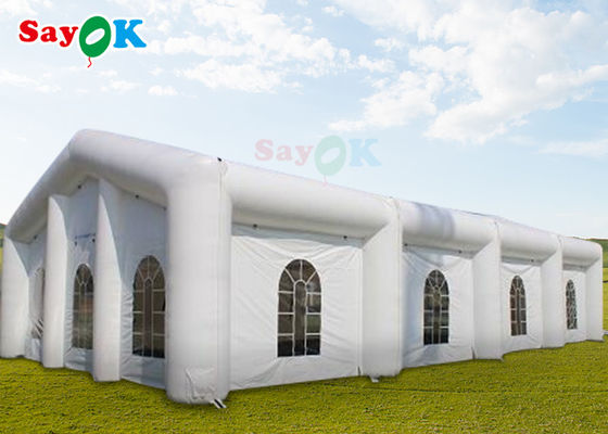 Tenda de casa inflável LED Cubo de cor Tenda de casamento inflável Blow Up Bubble Camping Tent