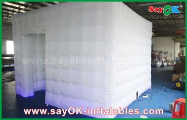 Gigante inflável do estúdio da foto cabine inflável da foto do cubo de 3,5 x de 3,5 x de 2.5m com fundo verde