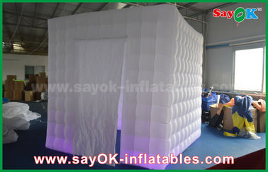 Estúdio inflável da foto que ilumina 2.5m 1 barraca inflável da cabine da foto de Photobooth da cabine da porta com cortina de Velcro