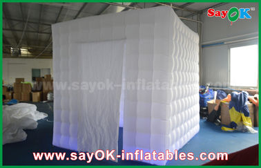 Estúdio inflável da foto que ilumina 2.5m 1 barraca inflável da cabine da foto de Photobooth da cabine da porta com cortina de Velcro