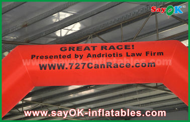 Meta inflável ventilador inflável vermelho do UL/CE da segurança do arco do revestimento de 4 x de 3m 210D Oxford para a raça