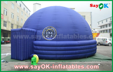 Da abóbada inflável do planetário do diâmetro do azul 7m barraca durável da projeção da arquitetura