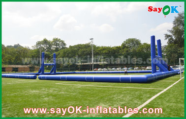 Gigante inflável dos jogos do futebol fora do padrão inflável do CE da corte de campo do futebol/futebol de encerado do PVC