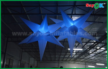 Luz conduzida inflável de suspensão da estrela da decoração do Natal para o teto decorativo