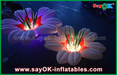 Decoração inflável dada forma flor da iluminação, luz inflável do diodo emissor de luz do casamento