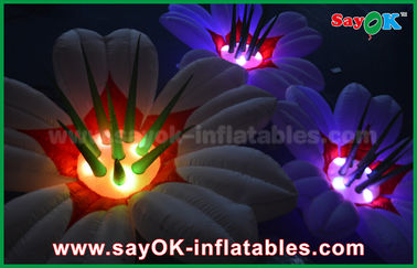 Decoração inflável dada forma flor da iluminação, luz inflável do diodo emissor de luz do casamento
