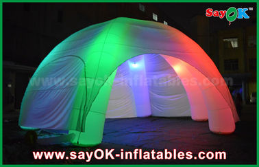 Diodo emissor de luz inflável dos pés do clube noturno 5 que ilumina a barraca inflável da abóbada da aranha inflável com o ventilador do CE/UL