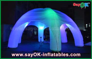 Diodo emissor de luz inflável dos pés do clube noturno 5 que ilumina a barraca inflável da abóbada da aranha inflável com o ventilador do CE/UL